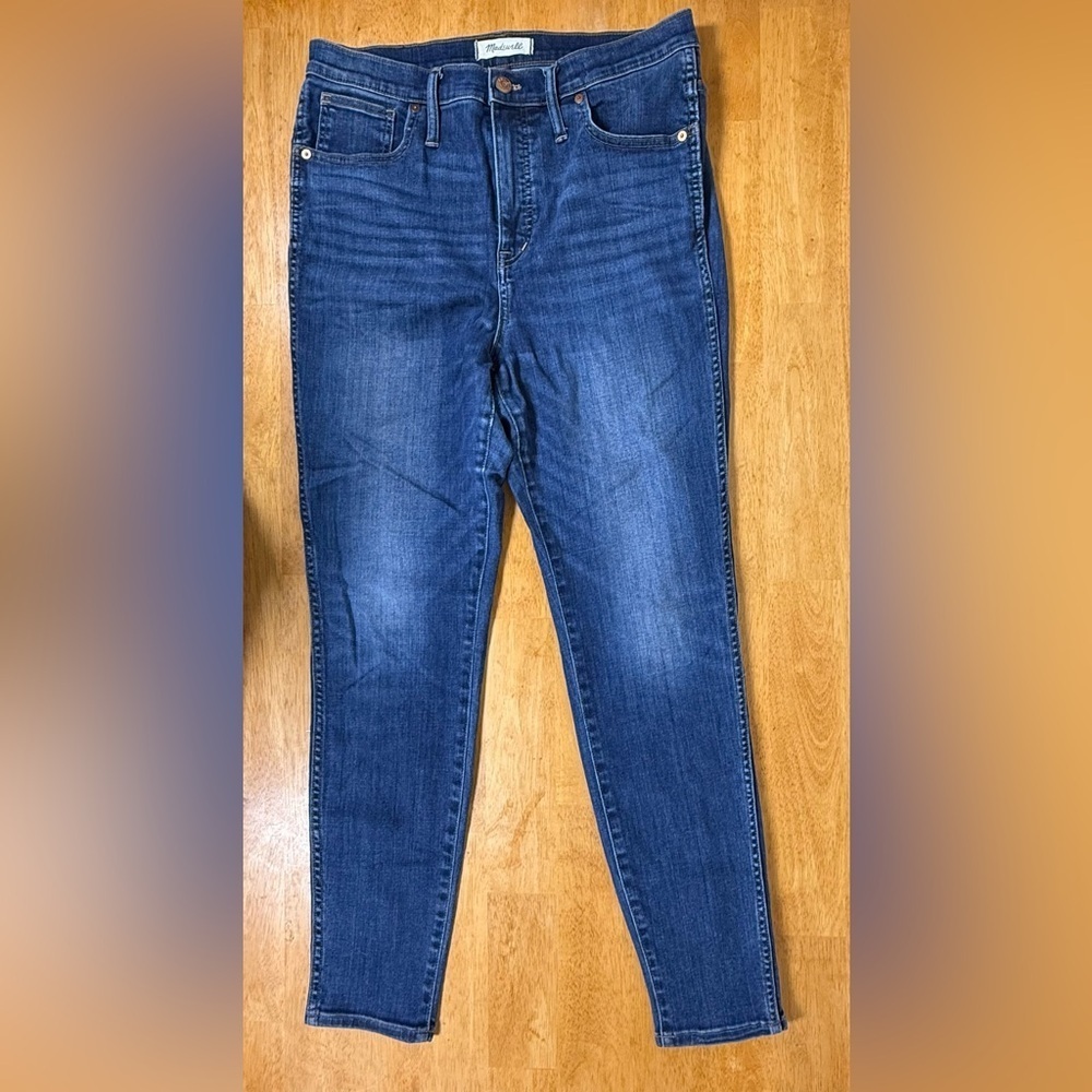 Madewell Women's 10” High Rise Skinny Jeans Size 31 Medium Wash Pockets - Picture 8 of 11